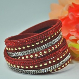 Vincento Bracelet Double Crystalsnake LB-1030