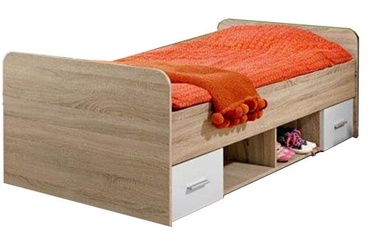 Кровать одноместная ASM Dino, дубовый, 204 x 96 см, c ящиком для постельного белья