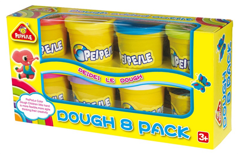 Глина для лепки Peipeile Dough 8 Pack 3282, многоцветный