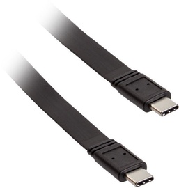 Juhe Akasa Super Slim USB Type-C, USB Type-C, 1 m, must