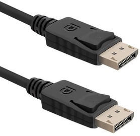Qoltec Cable Displayport to Displayport Black 2m