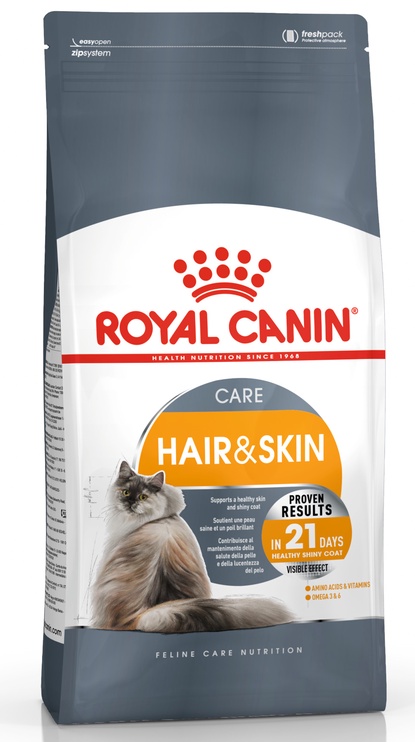 Sausas kačių maistas Royal Canin Care Hair & Skin, vištiena, 10 kg