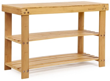 Sols Songmics Bamboo, brūna, 700x280x450 mm