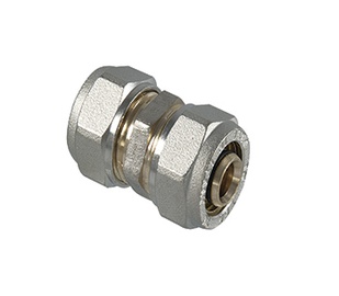 Kompresijas savienojums TDM Brass 1040, 20mm, misiņš/niķelis