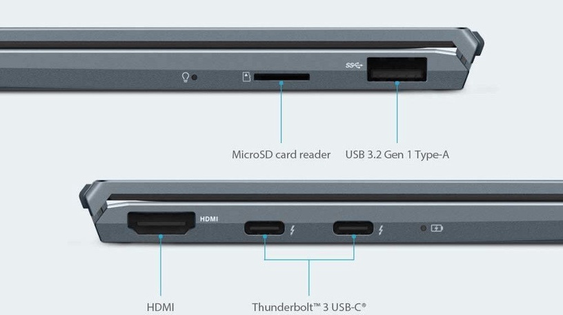 Nešiojamas kompiuteris Asus Zenbook 13 UX325JA-AH090R EN, i5-1035G1, 8 GB, 512 GB, 13.3 ", Intel UHD Graphics, pilka