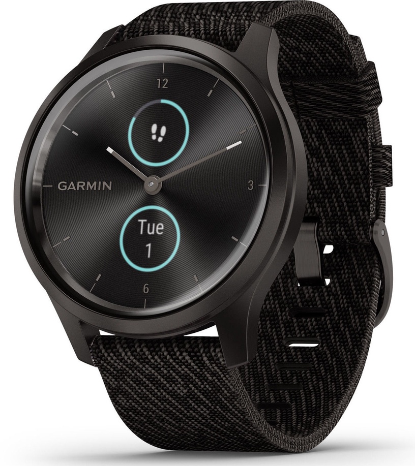 Viedais pulkstenis Garmin Vivomove, melna