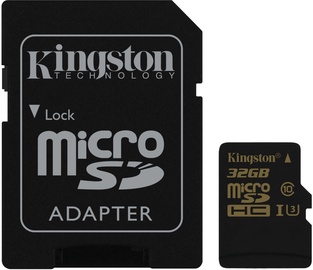 Kingston Gold 32GB microSDHC UHS-I U3 + Adapter