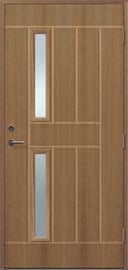 Дверь 2x1R, правосторонняя, коричневый, 210 x 90 x 6.2 см