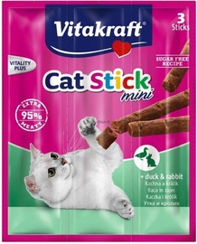 Kārumi kaķiem Vitakraft Cat Stick mini, truša gaļa/pīles gaļa, 0.054 kg, 3 gab.
