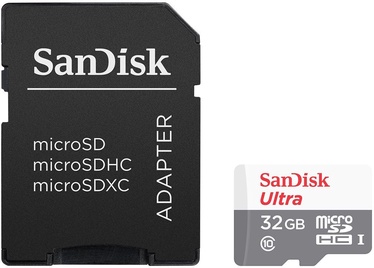 Sandisk Ultra 32GB microSDHC UHS-I Class 10 + SD Adapter