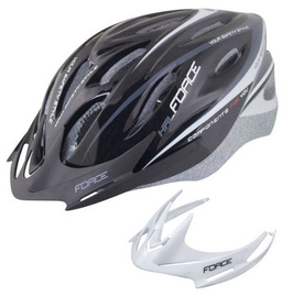 Ķivere velobraukšanai universālā Force HAL F902474, melna/pelēka, S/M, 540 - 580 mm