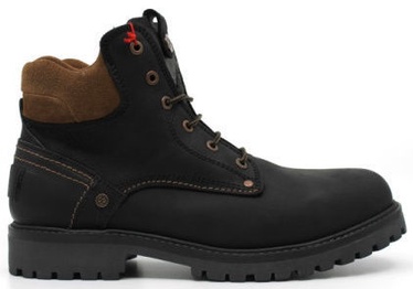 Wrangler Yuma Fur Leather Winter Boots Black/Dark Brown 45