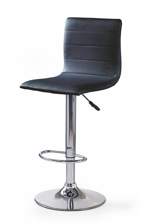 Bāra krēsls H-21, melna, 40 cm x 42 cm x 93 - 115 cm