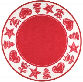 Ковер 4Living Nuutti Red/White, 100x100 см