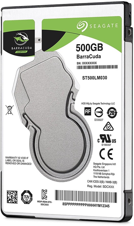 Kietasis diskas (HDD) Seagate Barracuda ST500LM030, 2.5", 500 GB