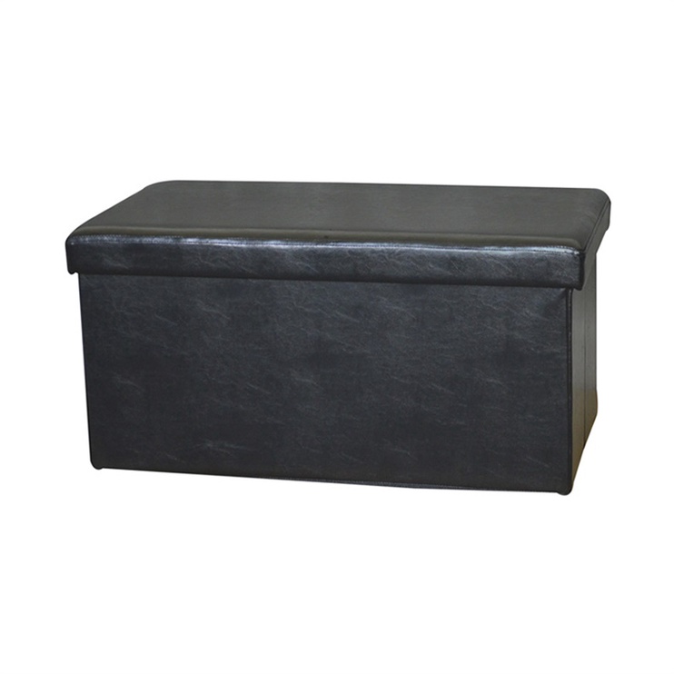 Пуф Domoletti XYF634B, черный, 76.5 см x 40.5 см x 40.5 см
