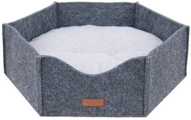 Amiplay Hygge Crown Dog Bed 2in1 Gray M 54x47x17cm