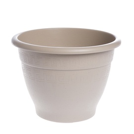 Plastmasas puķu pods Plasticotto Compana, 22x18cm, krēmkrāsas
