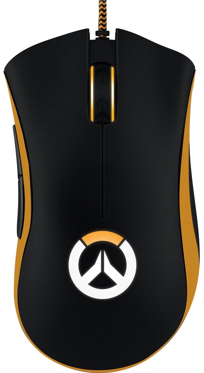 Žaidimų pelė Razer DeathAdder Chroma, juoda/oranžinė