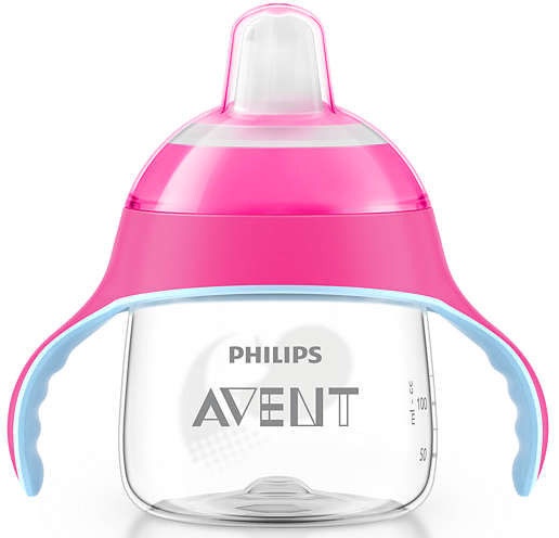 Vaikiška gertuvė Philips Avent, 200 ml, 6+ mėn., polipropilenas (pp), rožinė