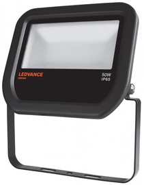 Prožektors Ledvance, 50 W, 5000 lm, 3000 °K, IP65, melna