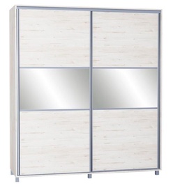 Spinta Bodzio SZP180 Sonoma Oak Pearl, 180x60x210 cm, su veidrodžiu