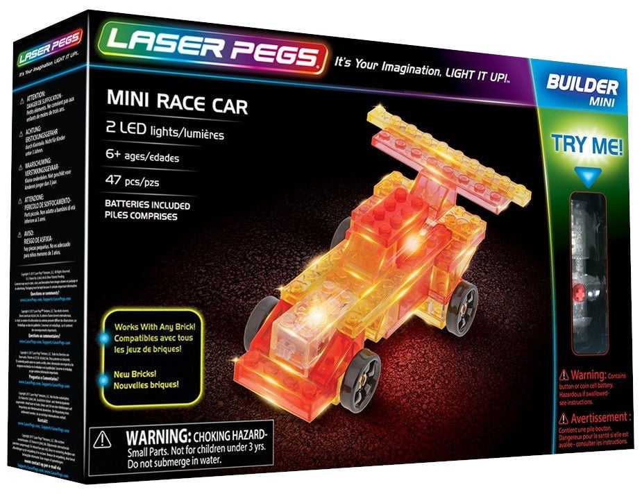 laser pegs race car