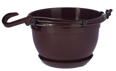 Цветочный горшок Form Plastic MALTA 2502 D21 013, пластик, Ø 21 см, коричневый