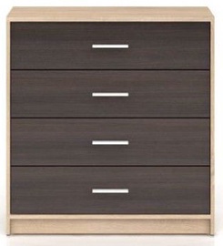 Komoda Black Red White Nepo Plus Drawer Sonoma Oak/Wenge