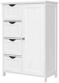 Songmics Vasalge Side Drawers Storage Cabinet 50x30x81cm White