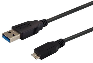 Провод Savio CL-102 USB 3.0, Micro USB 3.0 B male, 1 м, черный