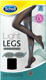 Kompresijas zeķes Scholl Light Legs 20 Black L