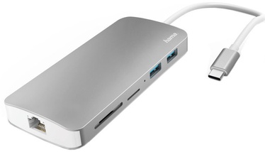 Hama 7in1 USB Type-C Docking Station Grey