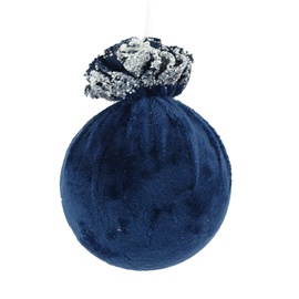 Christmas Touch Decoration Ball 10cm Blue