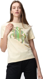 Audimas Womens Short Sleeve Tee Vanilla Printed XL