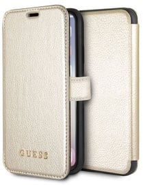 Guess Iridescent GUFLBKPXIGL Book Case For Apple iPhone X/XS Gold