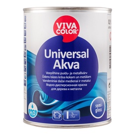 Krāsa Universal akva c pusspīdīga 0,9l