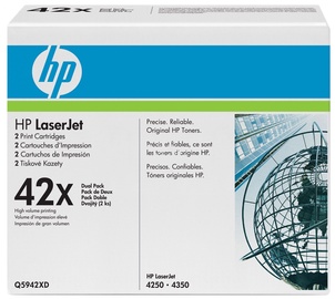 Lazerinio spausdintuvo kasetė HP LaserJet 42X BLACK Doublepack