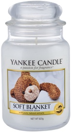 Aromātiskā svece Yankee Candle Classic Large Jar Soft Blanket, 623 g, 110 h