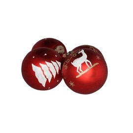 Jõuluehete komplekt Christmas Touch, Ø 8 cm, 4 tk