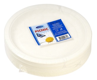 Papptaldrikud Extra 22cm valge 50tk