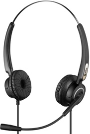 Laidinės ausinės Sandberg USB Office Headset Pro Stereo, juoda