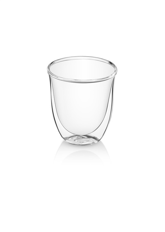 Набор стаканов с двойными стенками DeLonghi DLSC311, прозрачный, 0.27 л