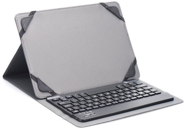 Blun UNK Universal Book Case w/Bluetooth Keyboard and Stand 8" Black