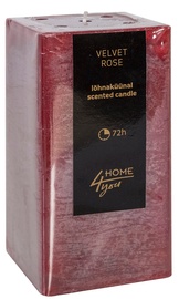 Home4you Candle Velvet Rose 7.5x7.5xH15cm