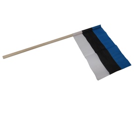 Государственный флаг Эстония, 30 см x 19 см, синий/белый/черный