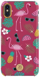 Kingxbar Blossom Back Case With Swarovski Crystals For Apple iPhone CS Max Pink