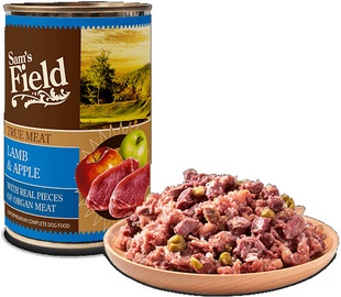 Влажный корм для собак Sam's Field True Meat, баранина, 0.4 кг