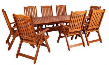 Välimööbli komplekt Folkland Timber Bavaria 8 Brown