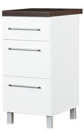 Нижний кухонный шкаф Bodzio Loara, белый, 400 мм x 520 мм x 860 мм